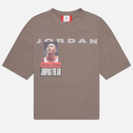 Мужская футболка Jordan Energy InHouse Fear Above Heavyweight Graphic, цвет коричневый
