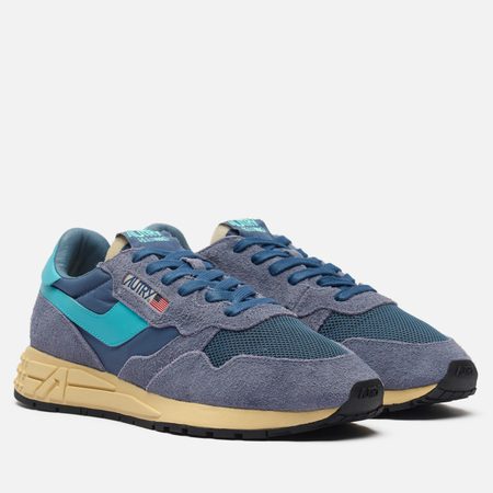 Мужские кроссовки Autry Reelwind Low Suede/Net, цвет голубой