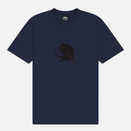 Мужская футболка Stussy Long Range, цвет синий