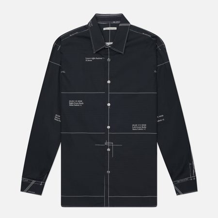 Мужская рубашка uniform experiment Map-Out, цвет чёрный