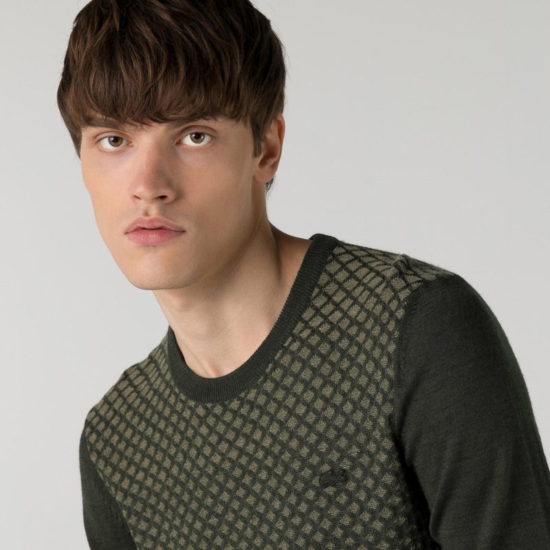 Мужской свитер Lacoste стандартного кроя с круглым вырезом 4