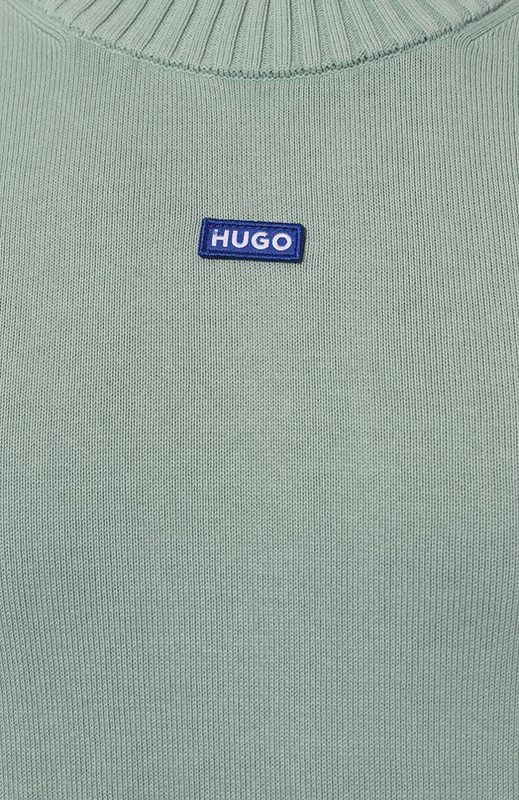 Хлопковый джемпер HUGO Blue 5