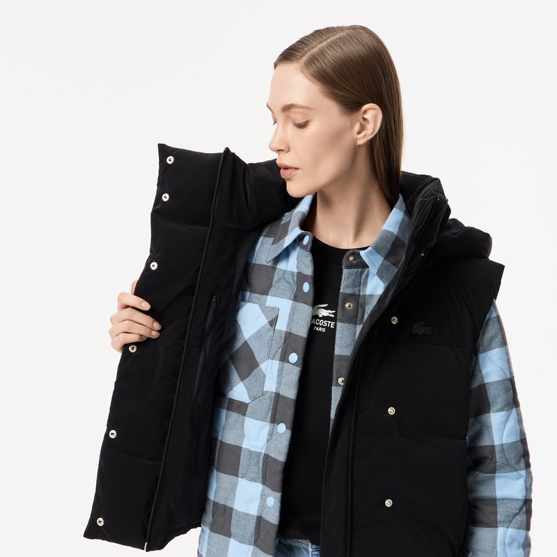 Женский жилет Lacoste с капюшоном 4