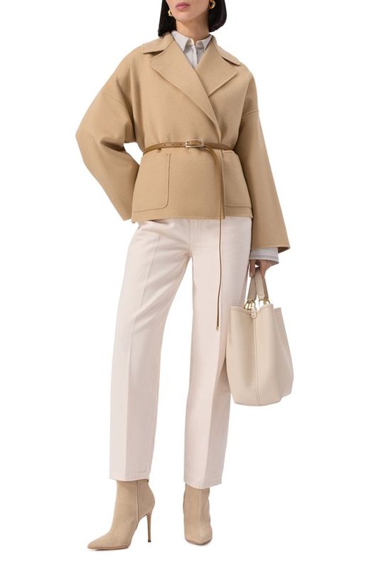 Полупальто из шерсти и кашемира Max Mara Studio 2