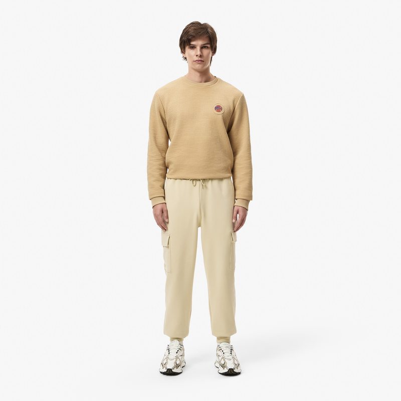 Мужские хлопковые спортивные брюки Lacoste стандартного кроя