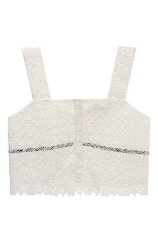 Хлопковый топ Elie Saab junior 2