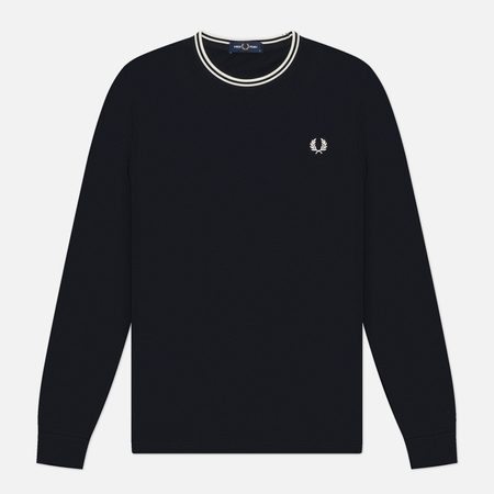 Мужской лонгслив Fred Perry Twin Tipped, цвет синий