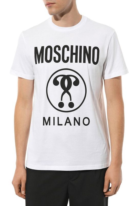Хлопковая футболка Moschino 3
