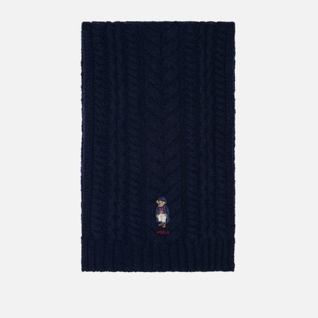 Шарф Polo Ralph Lauren Coat Bear, цвет синий
