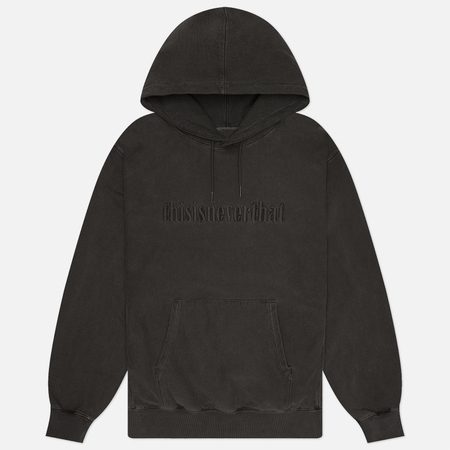 Мужская толстовка thisisneverthat Overdyed Embroidery Hoodie, цвет серый