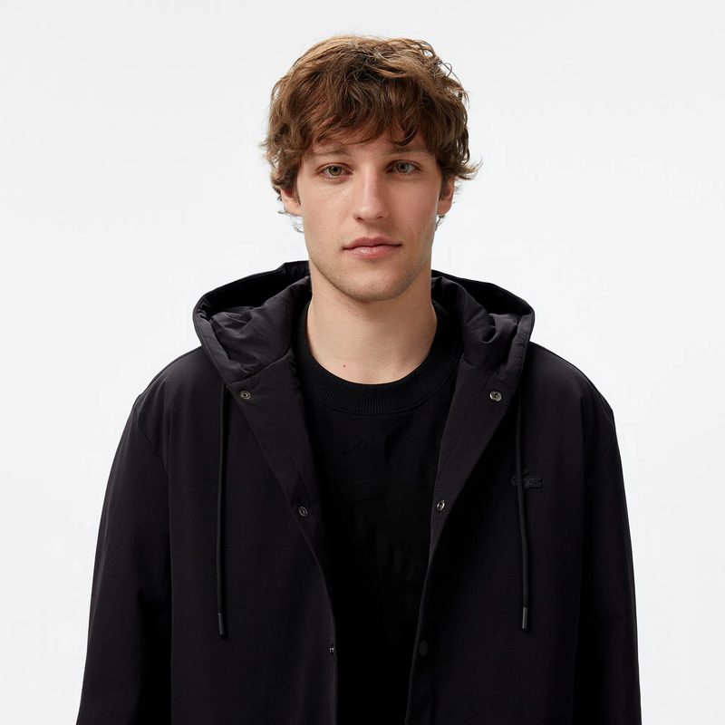 Мужская утепленная рубашка Lacoste оверсайз с капюшоном 3