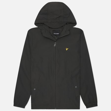 Мужская куртка ветровка Lyle & Scott Zip Through Hooded, цвет серый
