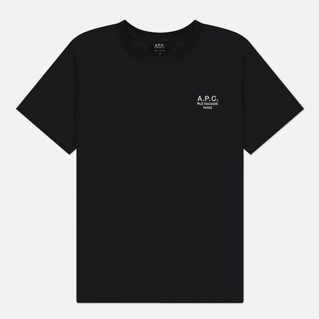 Мужская футболка A.P.C. Standard Rue Madame GOTS, цвет чёрный