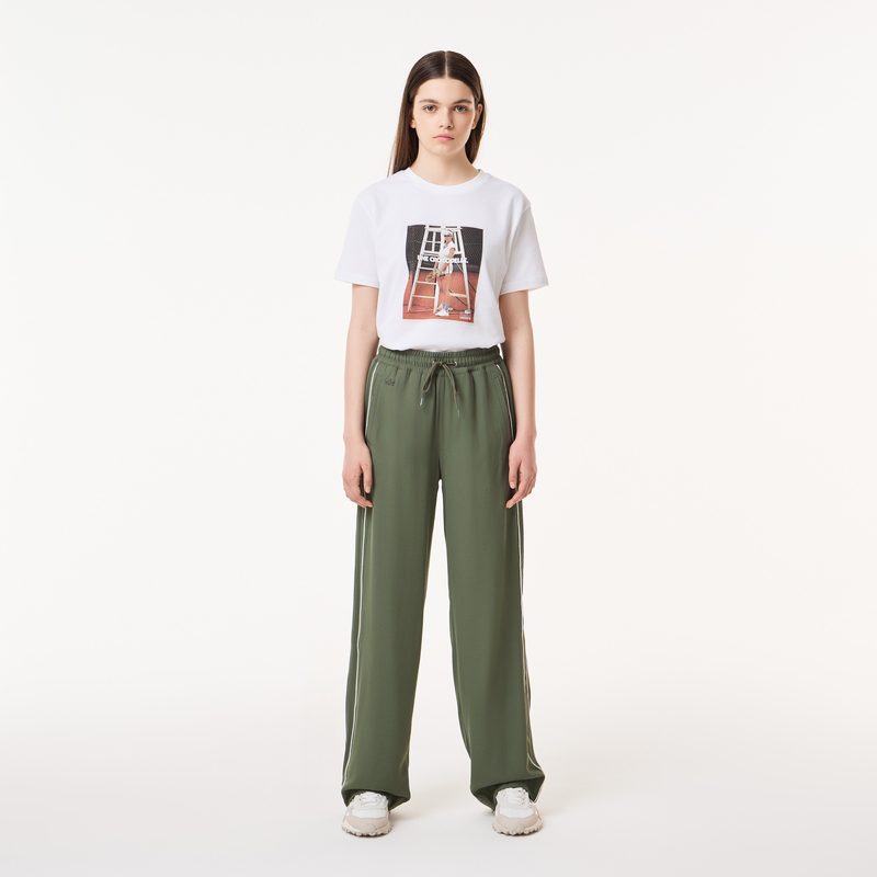 Женские спортивные брюки Lacoste широкого кроя