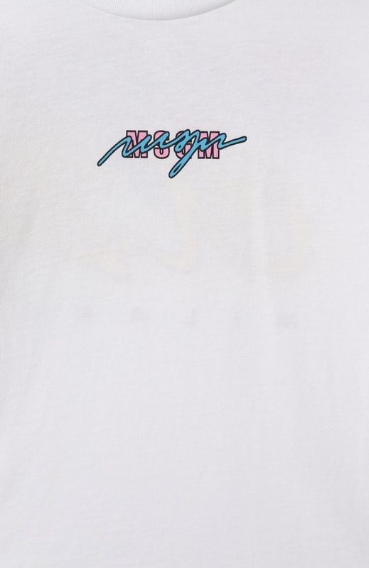 Хлопковая футболка MSGM kids 3