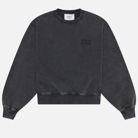 Женская толстовка Maison Kitsune Gallery Faded Relaxed, цвет чёрный