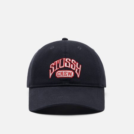 Кепка Stussy Low Profile Stussy Crew Strapback, цвет синий