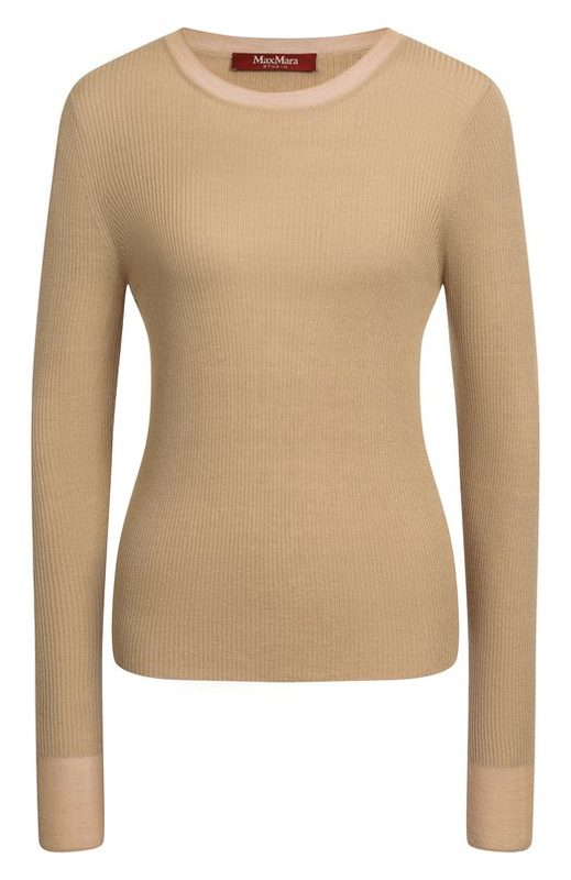 Пуловер из шелка и шерсти Max Mara Studio