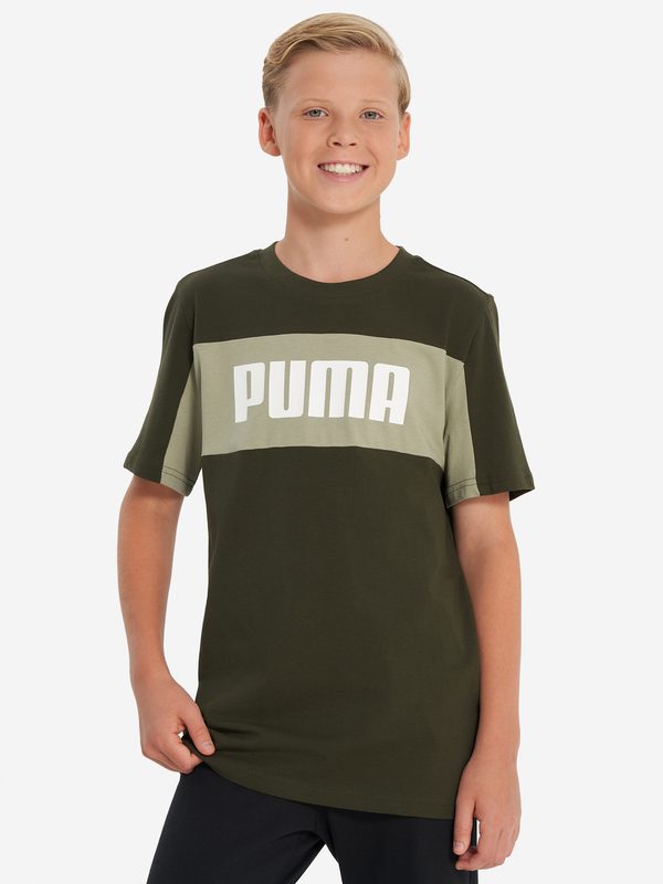 Футболка для мальчиков PUMA Block, Зеленый
