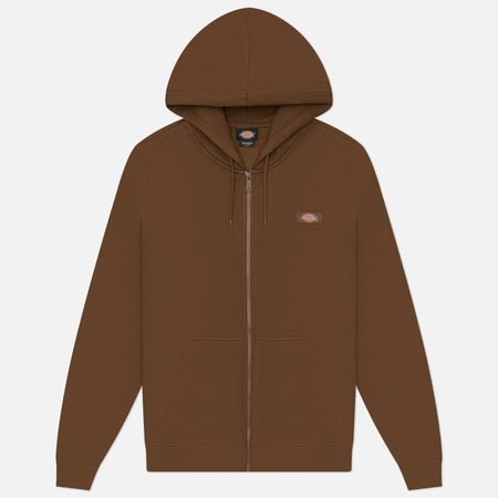 Мужская толстовка Dickies Oakport Zip Hoodie, цвет коричневый