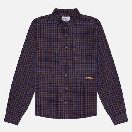 Мужская рубашка Butter Goods Plaid, цвет коричневый