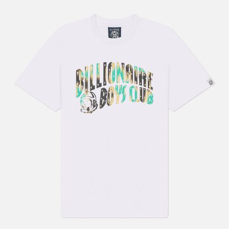 Мужская футболка Billionaire Boys Club Leopard Camo Arch Logo, цвет белый