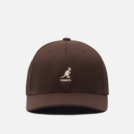 Кепка Kangol Wool Flexfit Baseball, цвет коричневый