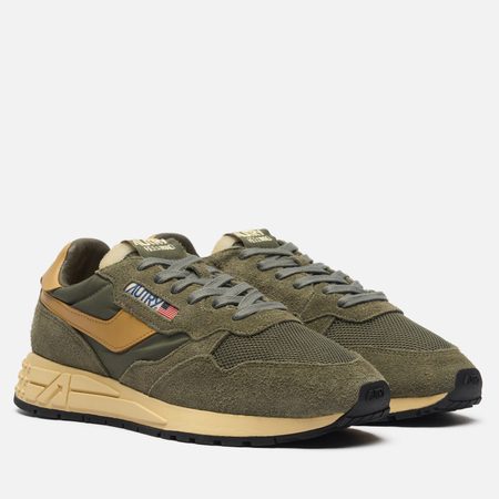 Мужские кроссовки Autry Reelwind Low Suede/Net, цвет зелёный