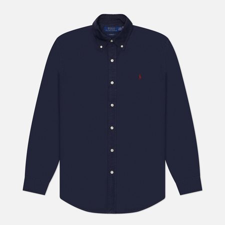 Мужская рубашка Polo Ralph Lauren Garment Dyed Oxford, цвет синий