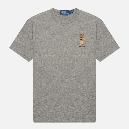Мужская футболка Polo Ralph Lauren Heritage Polo Bear Classic, цвет серый