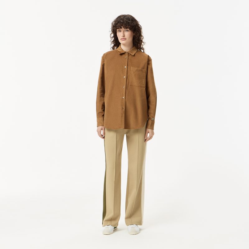 Женская рубашка Lacoste оверсайз 4