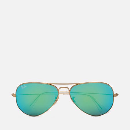 Солнцезащитные очки Ray-Ban Aviator Flash Lenses, цвет золотой