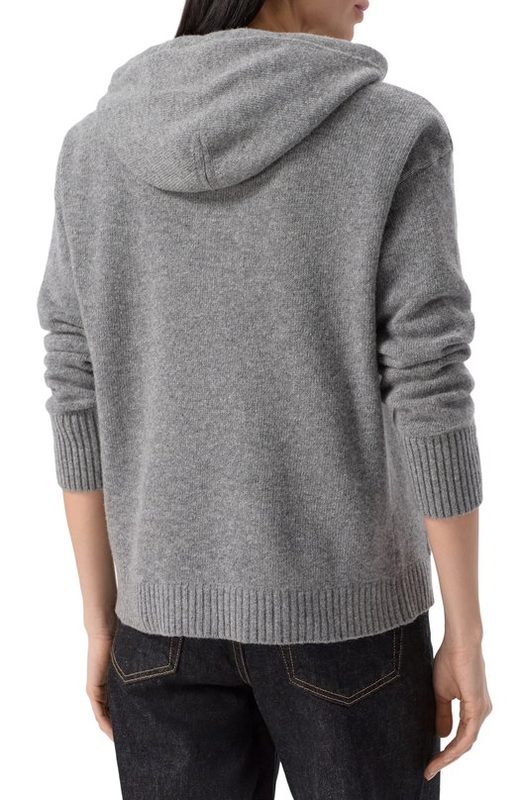 Худи из шерсти и вискозы Weekend Max Mara 4