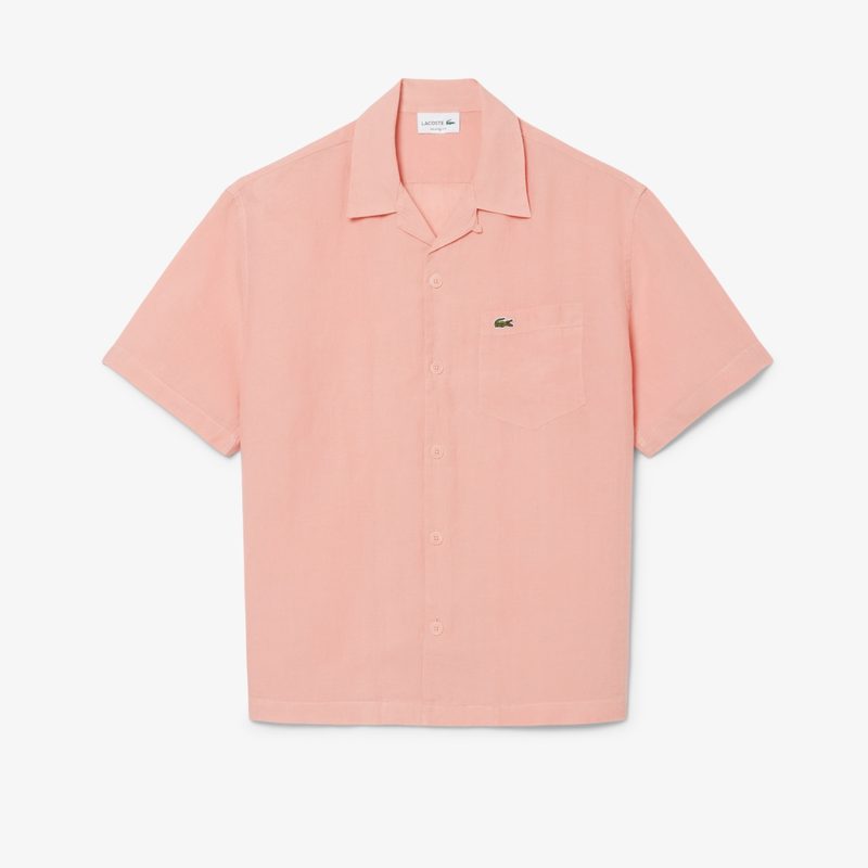 Мужская рубашка Lacoste из льна 4