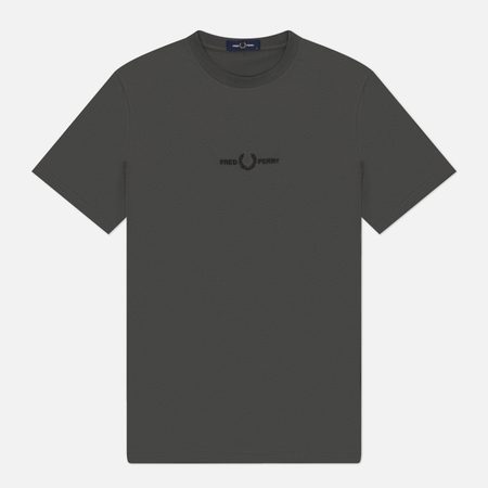 Мужская футболка Fred Perry Embroidered Regular, цвет зелёный