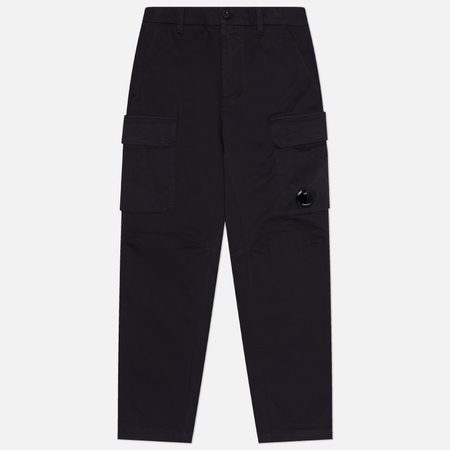 Мужские брюки C.P. Company Cotton Gabardine Loose Fit Cargo, цвет синий