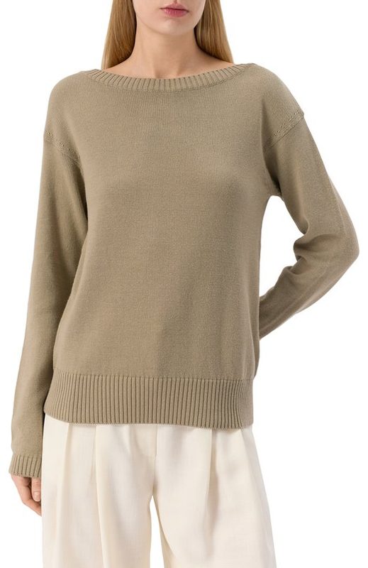 Хлопковый пуловер Max Mara Leisure 3