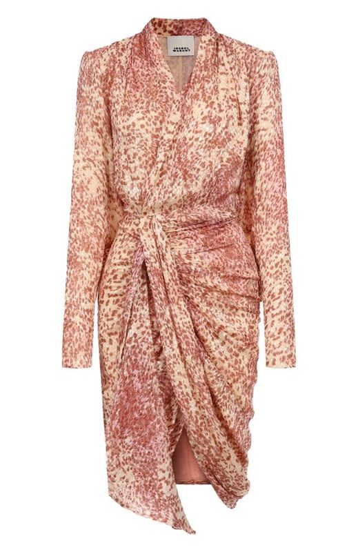 Платье из вискозы и шелка Isabel Marant