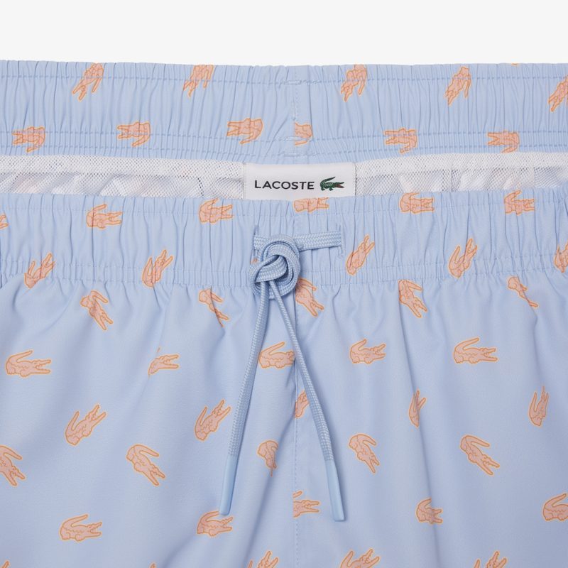 Мужские хлопковые купальные шорты Lacoste 5