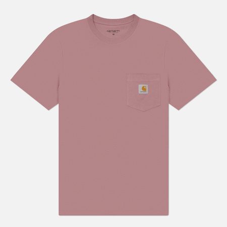 Мужская футболка Carhartt WIP Pocket Logo, цвет розовый