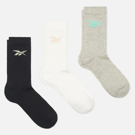 Комплект носков Reebok Crew SL 3-Pack, цвет комбинированный