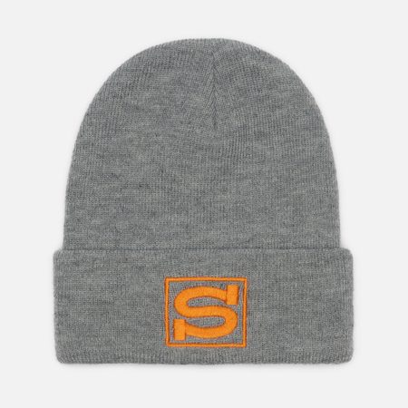 Шапка Stussy Cuff S Sport, цвет серый