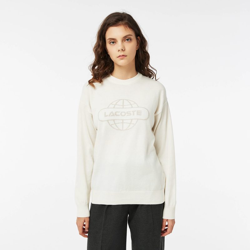 Женский свитер Lacoste с круглым вырезом 5