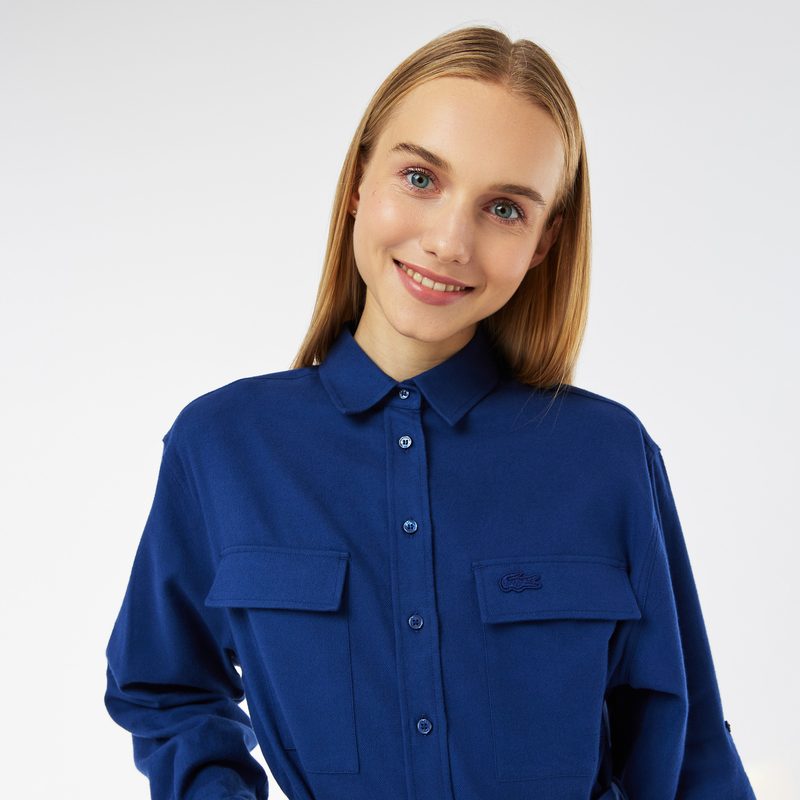 Платье Lacoste стандартного кроя с длинными рукавами и поясом 3