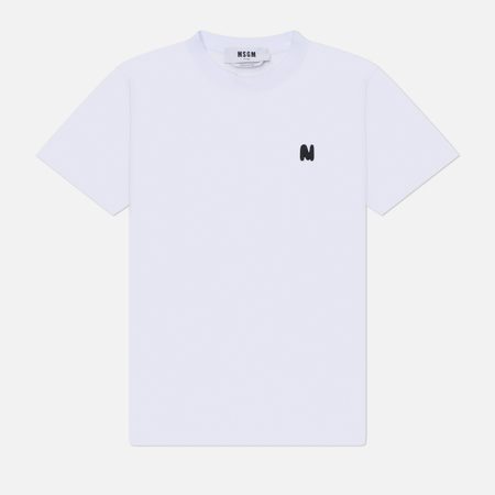 Женская футболка MSGM The M Wave, цвет белый
