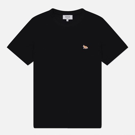 Женская футболка Maison Kitsune Baby Fox Regular, цвет чёрный