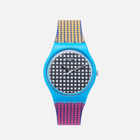 Наручные часы Swatch Behind The Wall, цвет синий