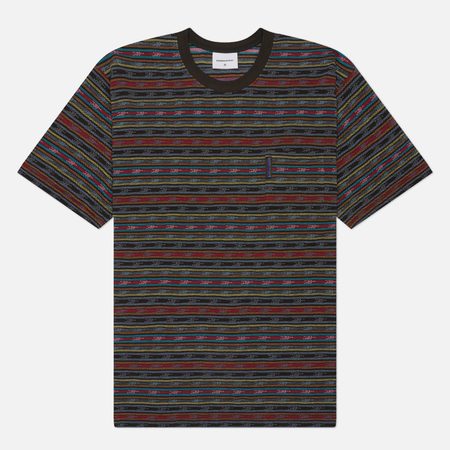 Мужская футболка thisisneverthat BE Striped, цвет коричневый