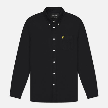 Мужская рубашка Lyle & Scott Plain Oxford, цвет чёрный