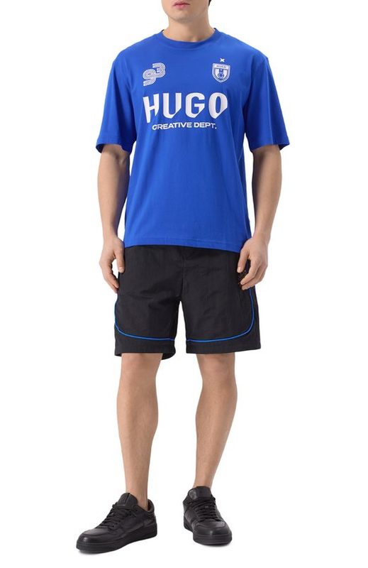 Хлопковая футболка HUGO Blue 2